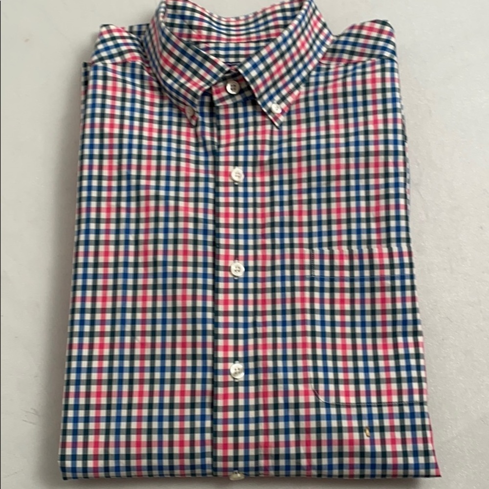 Vineyard Vines Murray multicolor checkered classic fit button down shirt